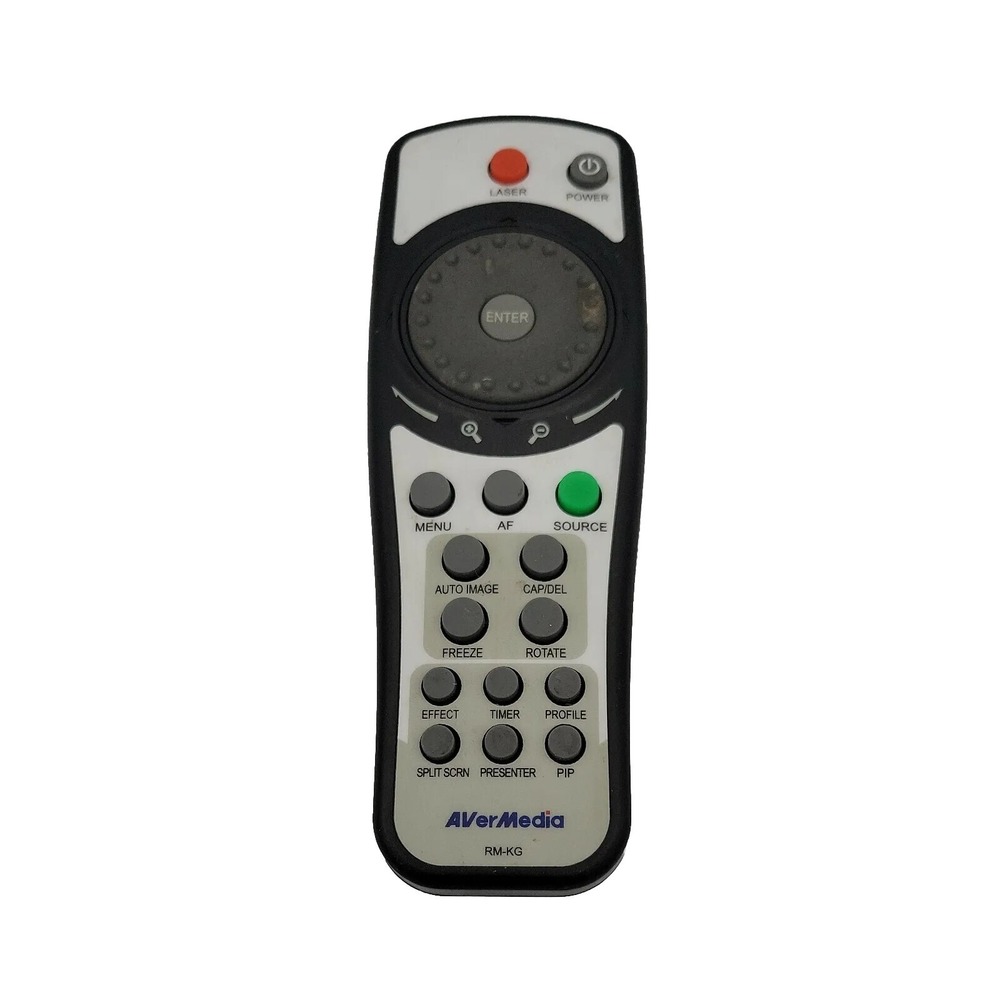 AVerMedia RM-KG OEM Original Replacement Remote Control Black Aver Tested